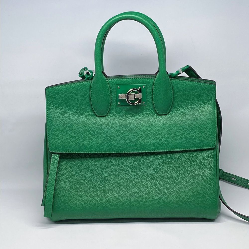 Ferragamo Studio Bag Small Leather Satchel